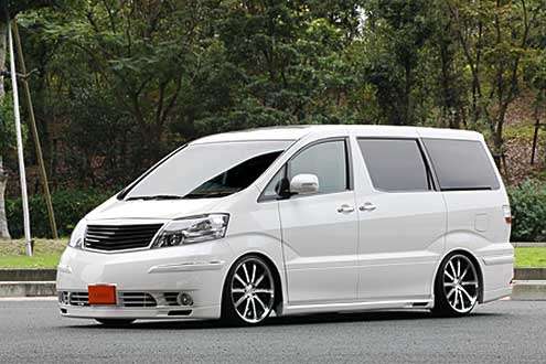 アルファード MS/AS 後期 REAR HALF SPOILER 塗装済み-