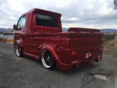 荷台カバー+ウイング　左右W出しマフラー