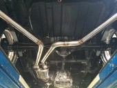 左右斜めW出しマフラー/ステンレス.出口50パイ（競技用）　Novel-SP/ハイゼットトラック用