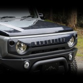 装着例：カモフラージュ柄カーボン+ダークシルバーステッカー