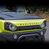 装着例：FRP+マットブラックステッカー(画像は車体カラーに合わせて塗装済みのグリルを使用)