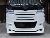 フロントバンパー/アルミラス仕様（フォグ/LED・素地はシルバー・画像はブラック塗装済）